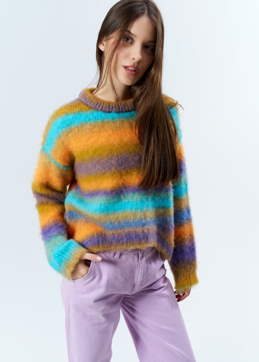Gaiia Colourful Striped Sweater - GAIIA